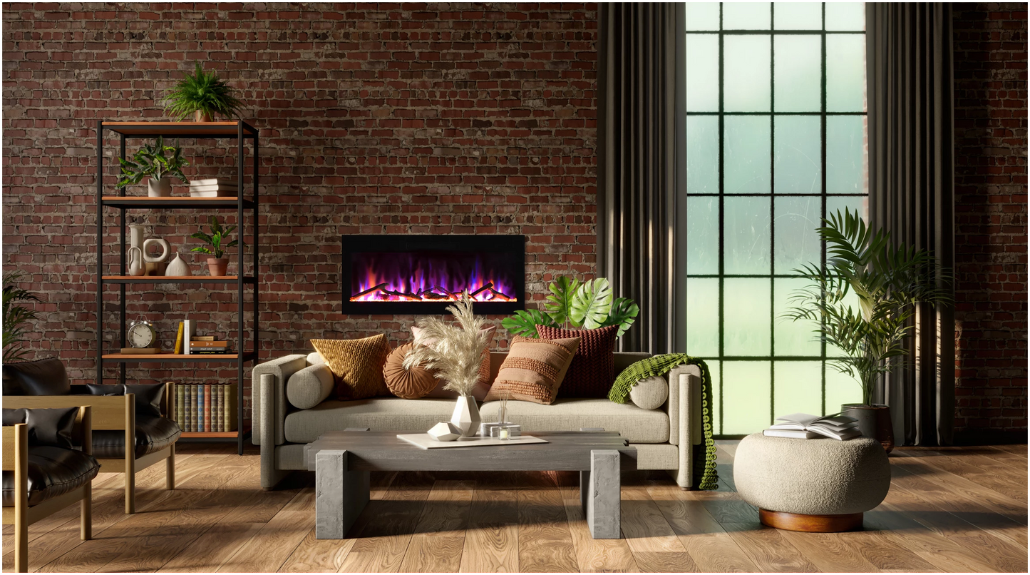 Amantii 36" Fire & Ice Evolution Linear Electric Fireplace EVO3620EVO3620