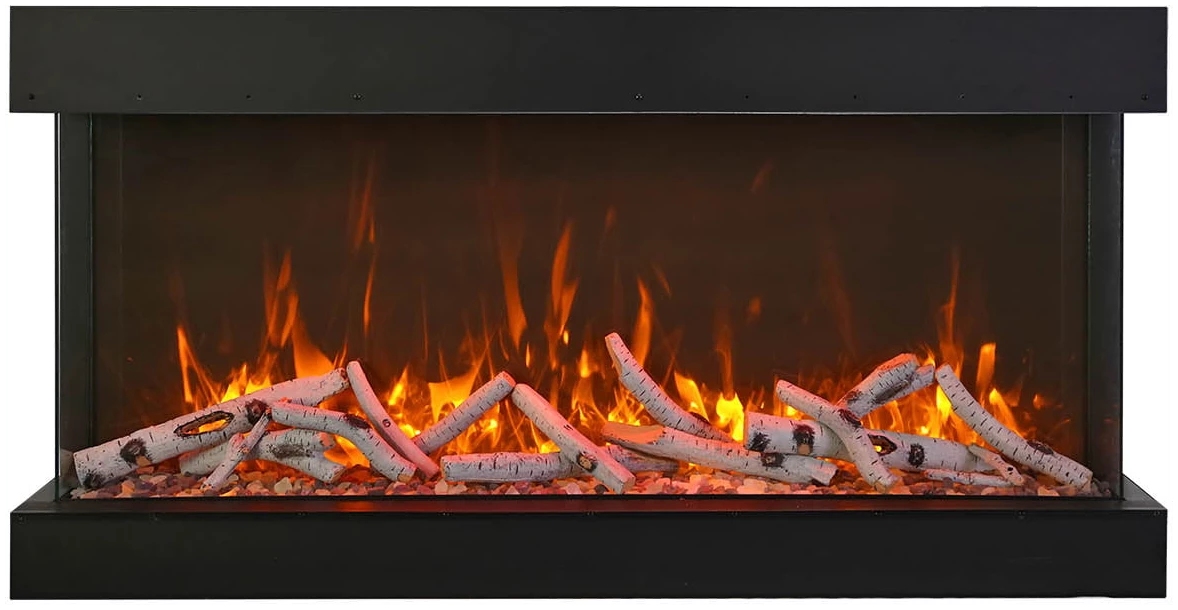Amantii 88" 3 Sided Linear Electric Fireplace 88-TRV-XT-XL