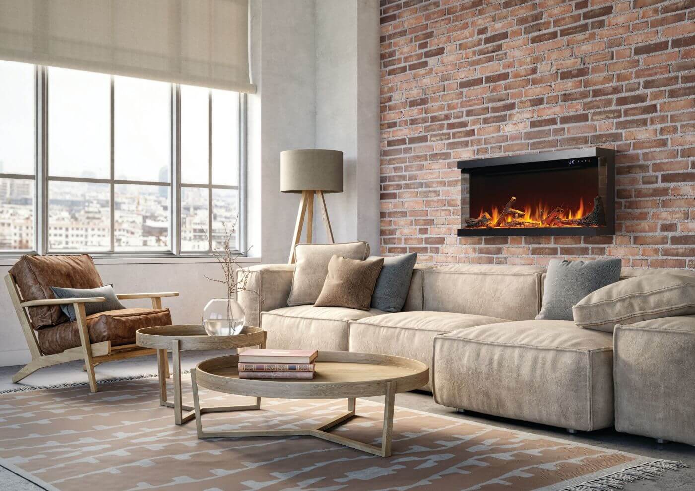 Napoleon Astound Flexmount 50" Electric Fireplace NEFL50AB