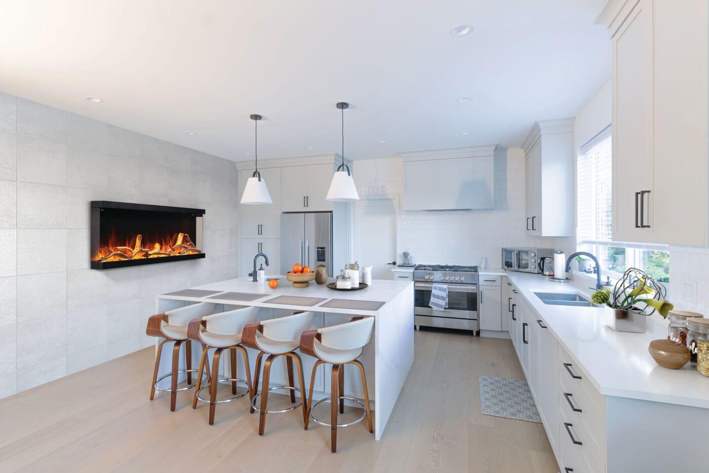 Napoleon Astound Flexmount 74" Electric Fireplace NEFL74AB