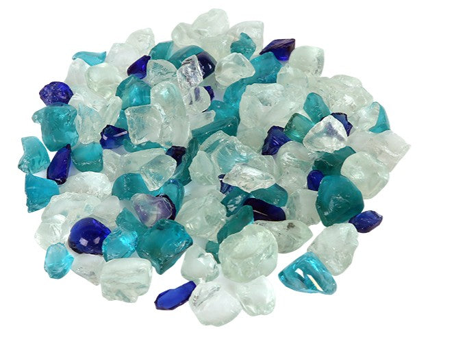 Ocean Blue Fireglass - 5lbs AMSF-GLASS-16