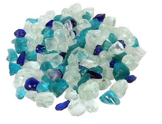 Ocean Blue Fireglass - 5lbs AMSF-GLASS-16