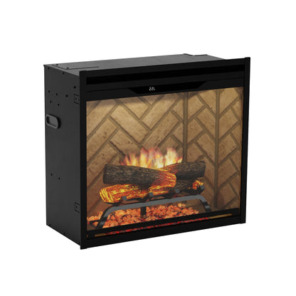 Dimplex REV24-HB Revillusion® 24" Built-In Electric Firebox with Herringbone Back 500005733