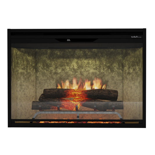 Dimplex Rev36-WC Revillusion 36" Built-In Electric Firebox in Weathered Concrete Background 500005134