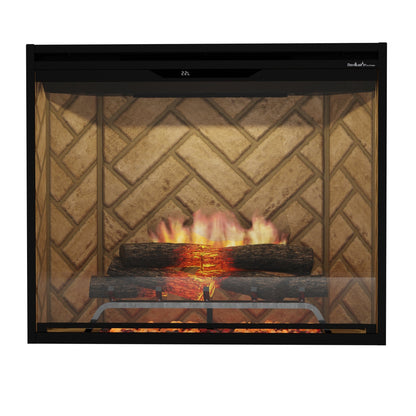 Dimplex Rev36P-BL Revillusion Portrait 36" Built-In Electric Firebox with Black Background 500005449