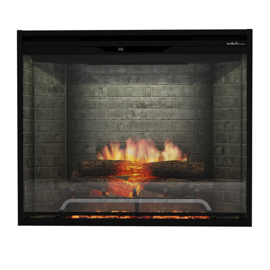 Dimplex Rev36P-NB Revillusion Portrait 36" Built-In Electric Firebox with Neutral Brick Background 500005135
