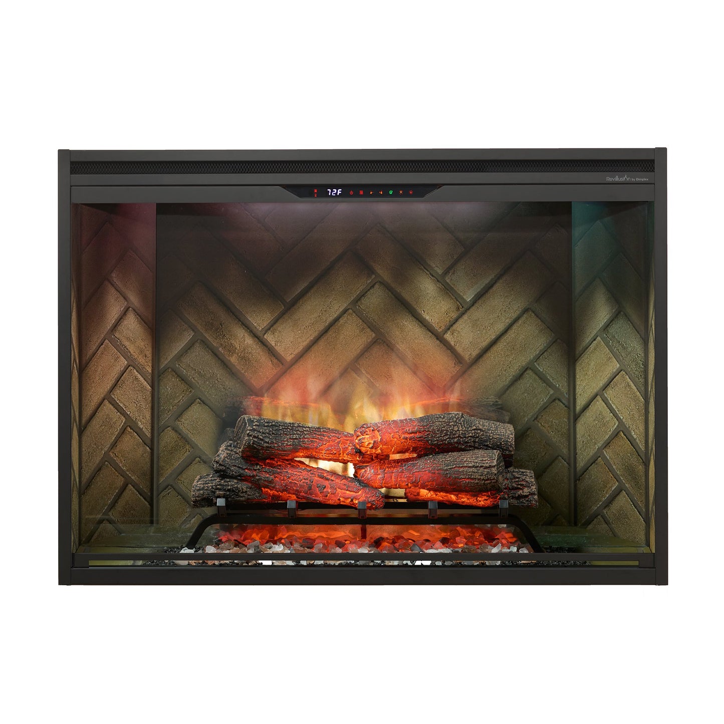 Dimplex Rev42-NB Revillusion 42" Built-In Electric Firebox with Neutral Brick Background 500005139