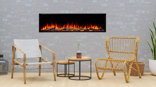 SimpliFire Forum 55" Outdoor Electric Linear Fireplace SF-OD55