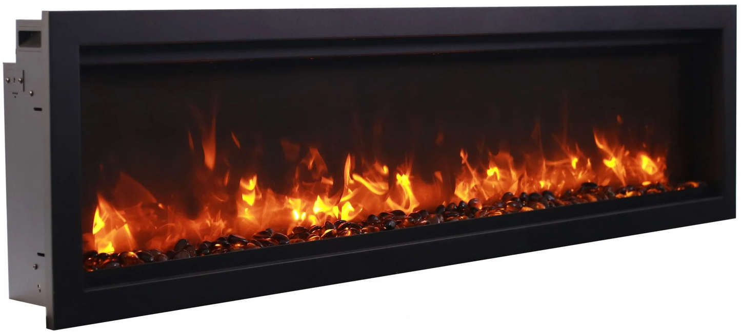 Amantii 34" Symmetry Electric Fireplace with Edge to Edge Viewing SYM-34