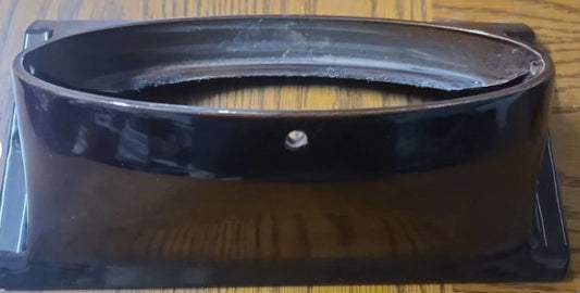 Vermont Castings 8" Majolica Brown Oval to Round Flue Collar 0000557
