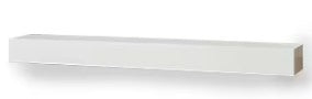 60" Non-Combustible White Mantel FMWHNC-60
