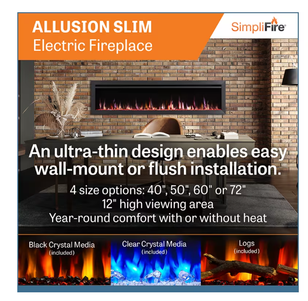 SimpliFire Allusion Slim 60 SF-ALLS60