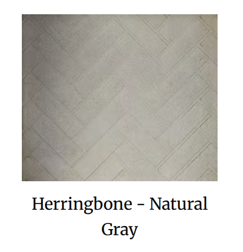 WDR2836-H-NG 36" Natural Gray Herringbone Refractory Set