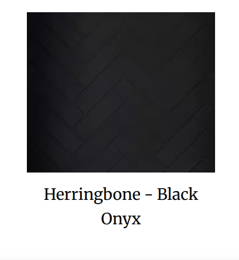 WDR2836-H-BK 36" Black Onyx Herringbone Refractory Set