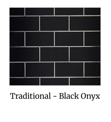 WDR2836-T-BK 36" Black Onyx Traditional Refractory Set