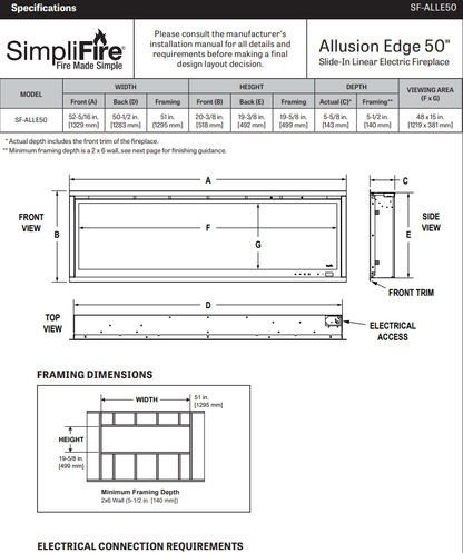 SimpliFire SF-ALLE50 Allusion Edge 50