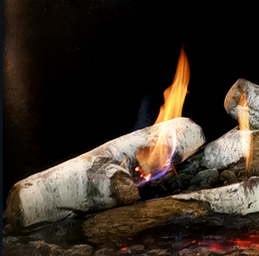Log Set, Burncrete® Birch LS60LBF