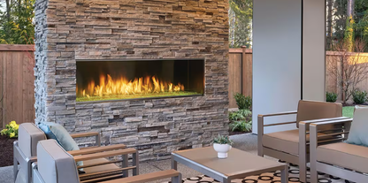 Majestic Lanai 72" outdoor linear gas fireplace with IntelliFire Ignition System ODLANAIG-72 Majestic LANAI 72