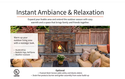Majestic Courtyard 42" Outdoor Traditional Fireplace ODCOUG-42