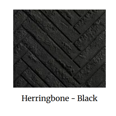 ODCOUG-36BKHR 36" Courtyard Outdoor Fireplace, Black Herringbone Refractory