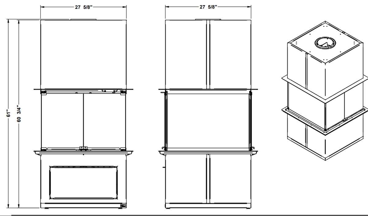 Valcourt FP20 Orleans Wood Fireplace