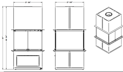 Valcourt FP20 Orleans Wood Fireplace