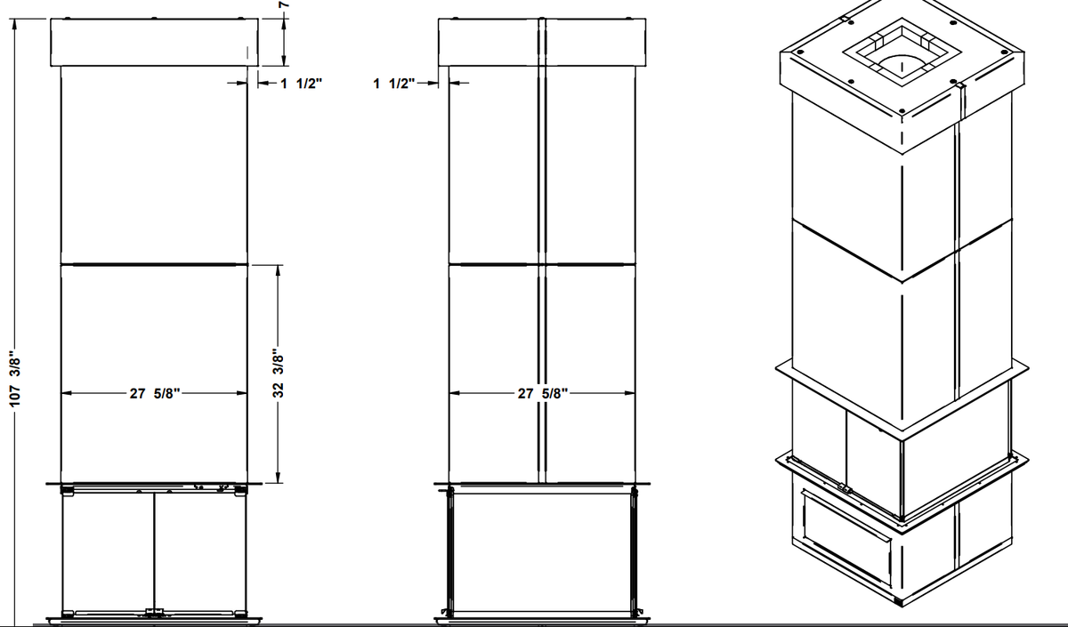 Valcourt FP20 Orleans Wood Fireplace