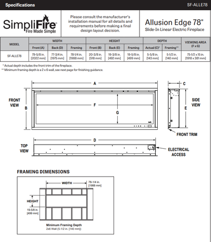 SimpliFire SF-ALLE78 Allusion Edge 78