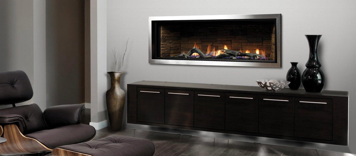 Marquis Serene 47" Direct Vent Linear Tempered Glass Gas Fireplace ZCVRB47