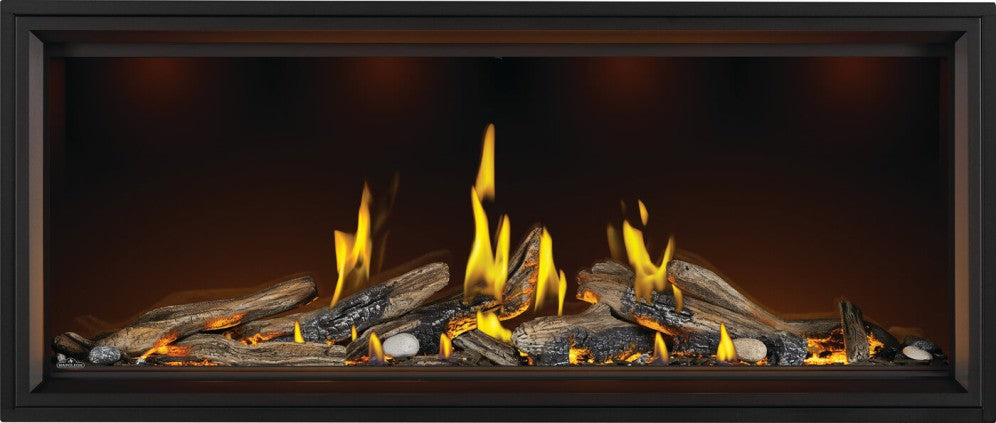 Napoleon 62" Tall Linear Vector Gas Fireplace w/ Luminous Log Set TLV62LN