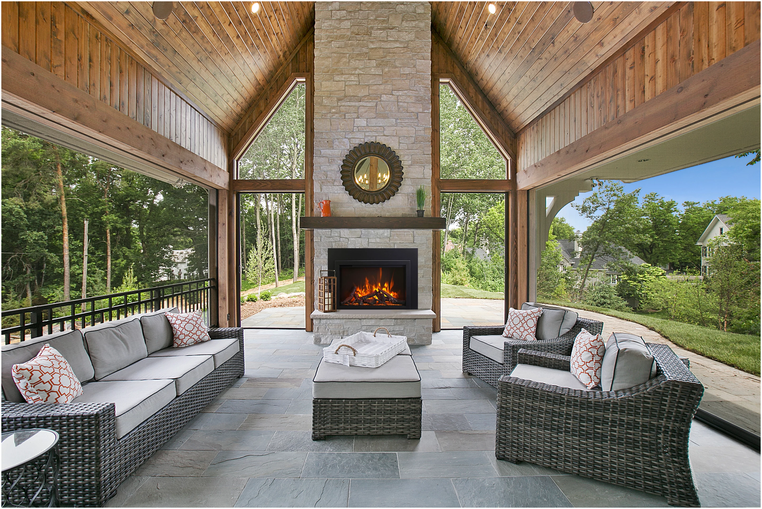 Amantii Traditional Linear Electric Fireplace - Thumbnail 3