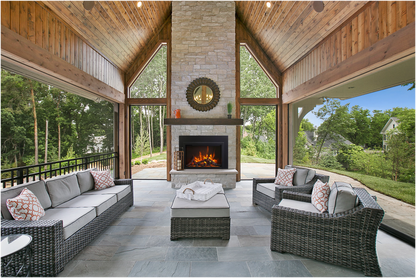 Amantii 26" Traditional Lumina Indoor Outdoor Electric fireplace TRD-26-LUMINA