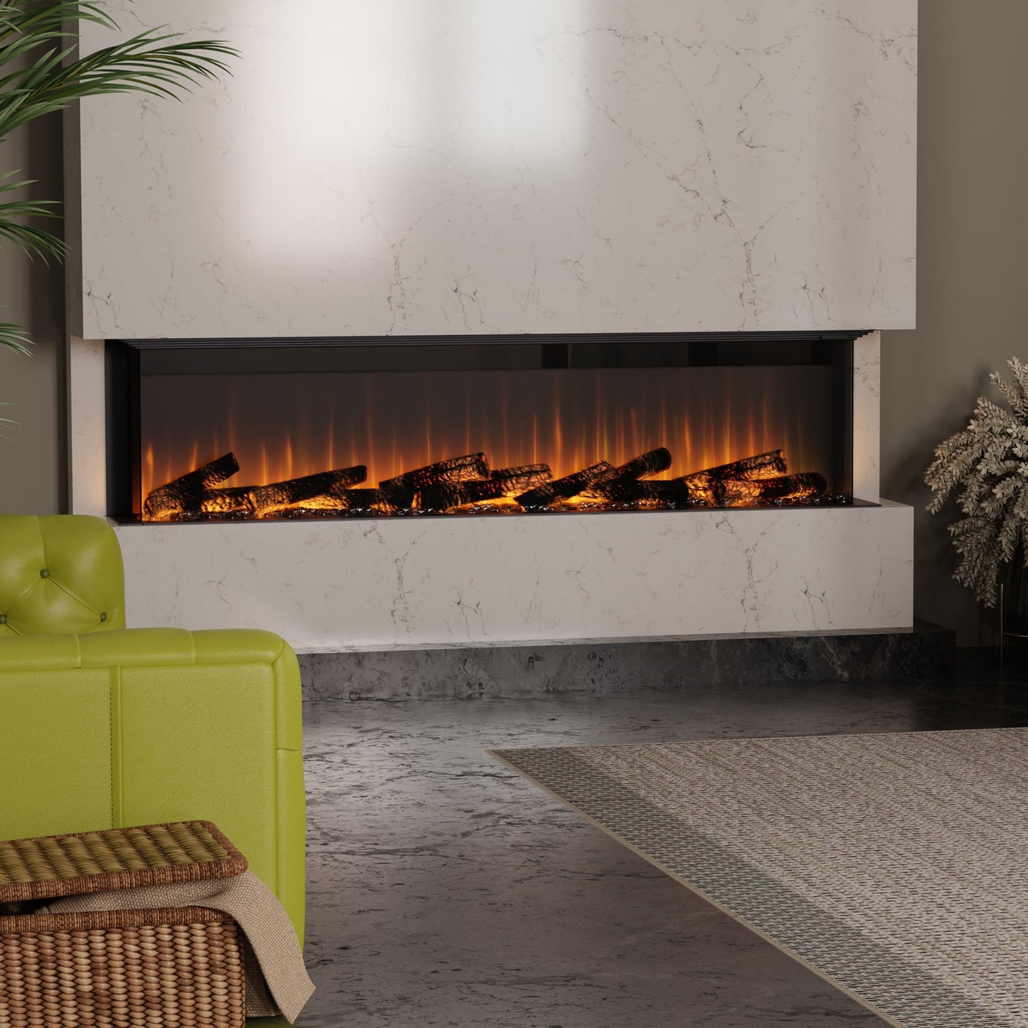 Dimplex Ignite Ultra 74" Built-in Linear Electric Fireplace 500003152