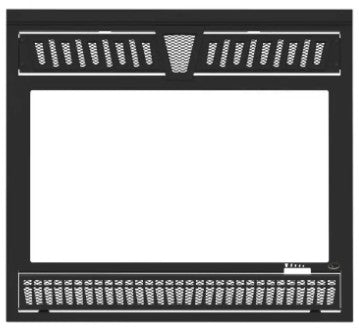 Valcourt Waterloo Square Black Crown Style Faceplate VA15FL07