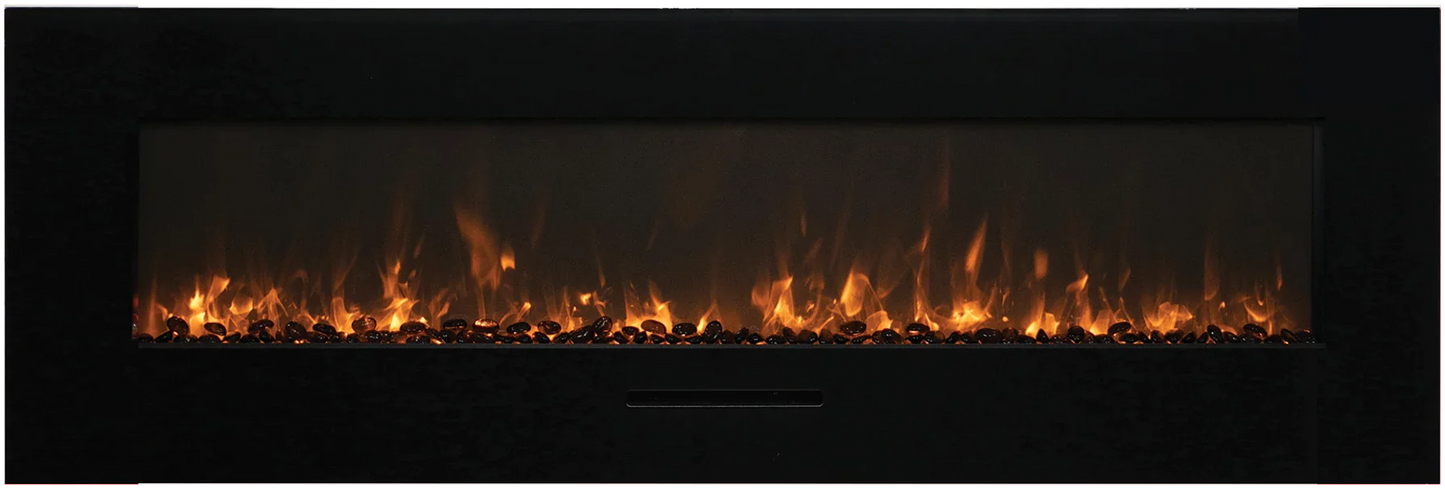 Amantii 60" Linear Electric Fireplace WM-FM-60-BG-3