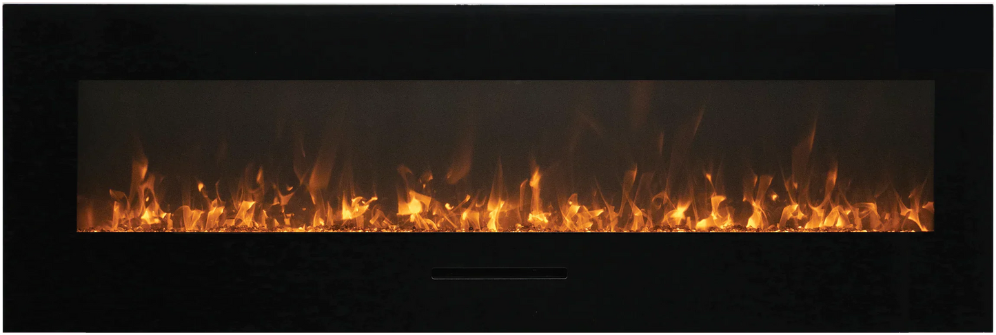 Amantii 72" Linear Electric Fireplace WM-FM-72-8123-BG