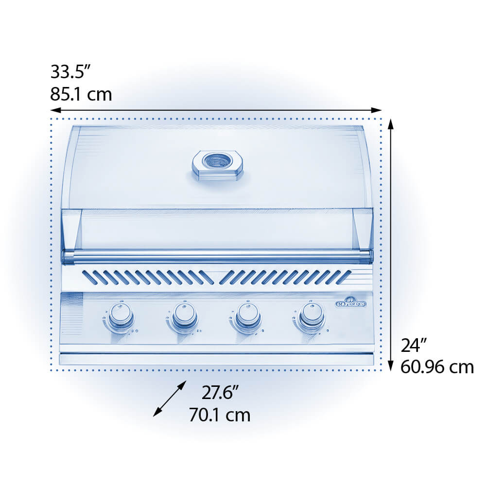 Napoleon BBQ 32" 500 Series 4 Burner Built-In Grill BI32PSS