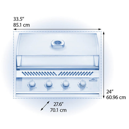 Napoleon BBQ 32" 500 Series 4 Burner Built-In Grill BI32PSS
