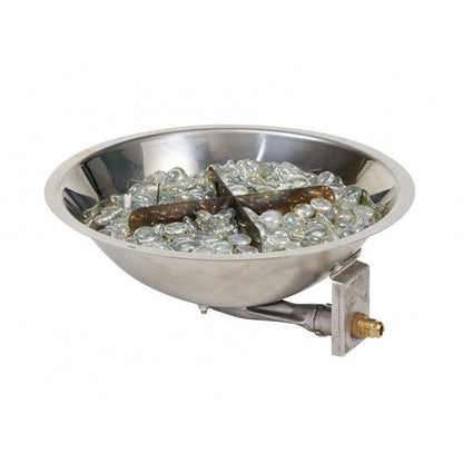 Outdoor Greatroom 20" Round Crystal Fire Plus Gas Burner CFP20