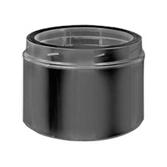 Duravent DuraTech 6" Diameter 6" Long Black Chimney Pipe 6DT-06B