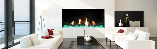 Plaza 55" Direct Vent Gas Fireplace w/ Glass Barrier