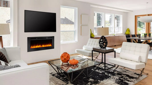 SimpliFire Allusion 48" Electric Linear Fireplace SF-ALL48-BK