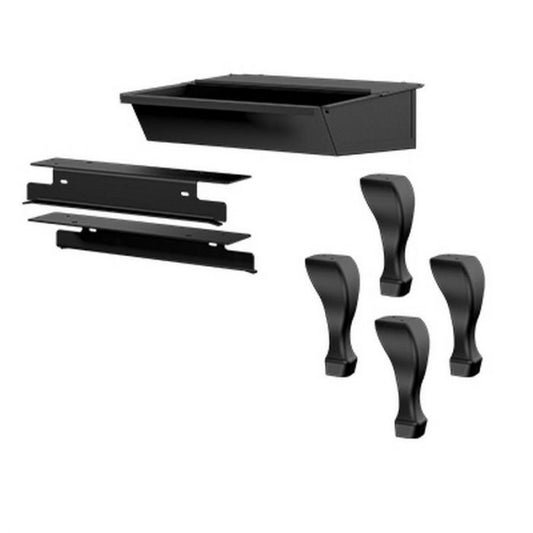 Osburn Black - Straight Leg Kit with Ash Drawer OA10226