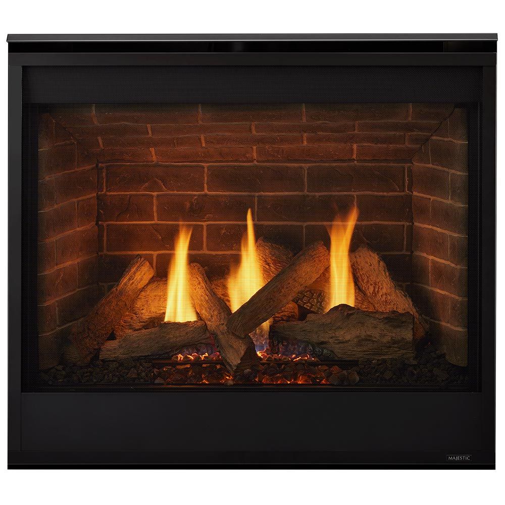 Majestic 36" Quartz Platinum Direct Vent Gas Fireplace QUARTZPLA36I