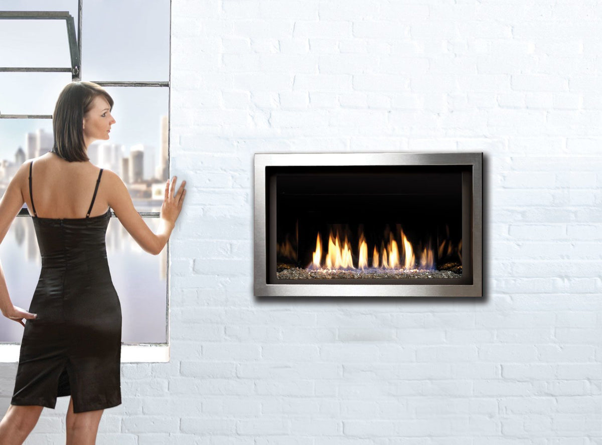 Marquis Skyline 36" Direct Vent Tempered Glass Gas Fireplace ZCVRB3622