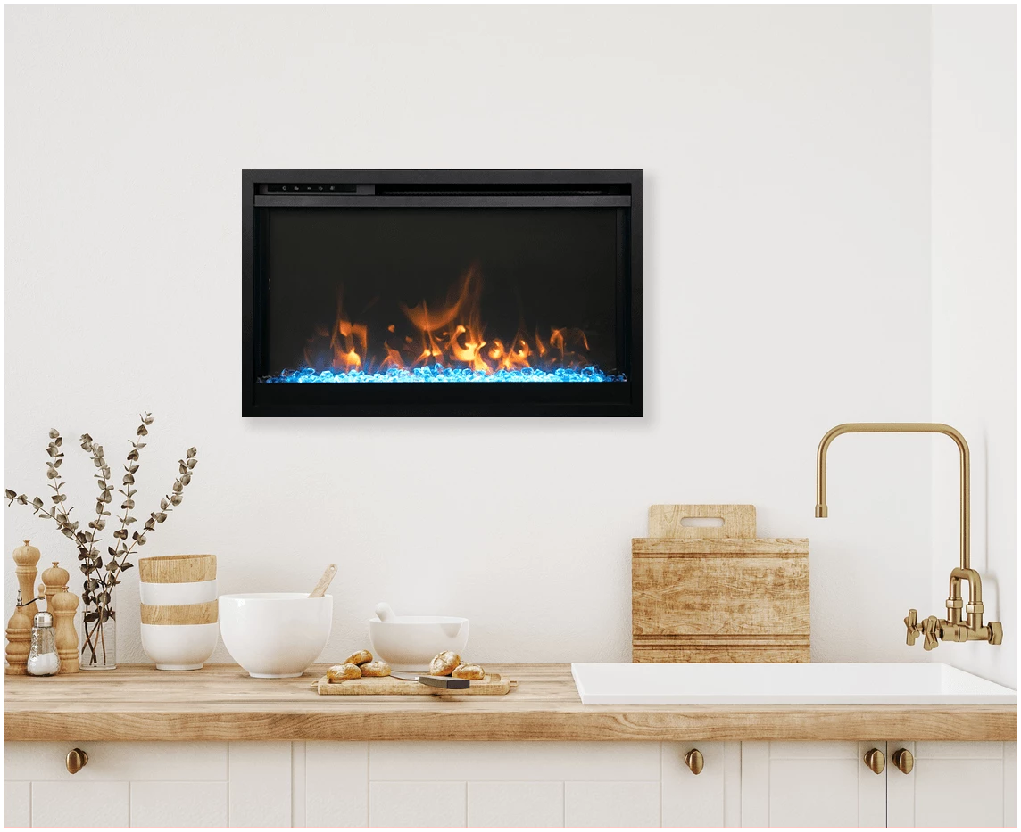 Amantii 33" Traditional Xtraslim Electric Fireplace TRD-33-XS