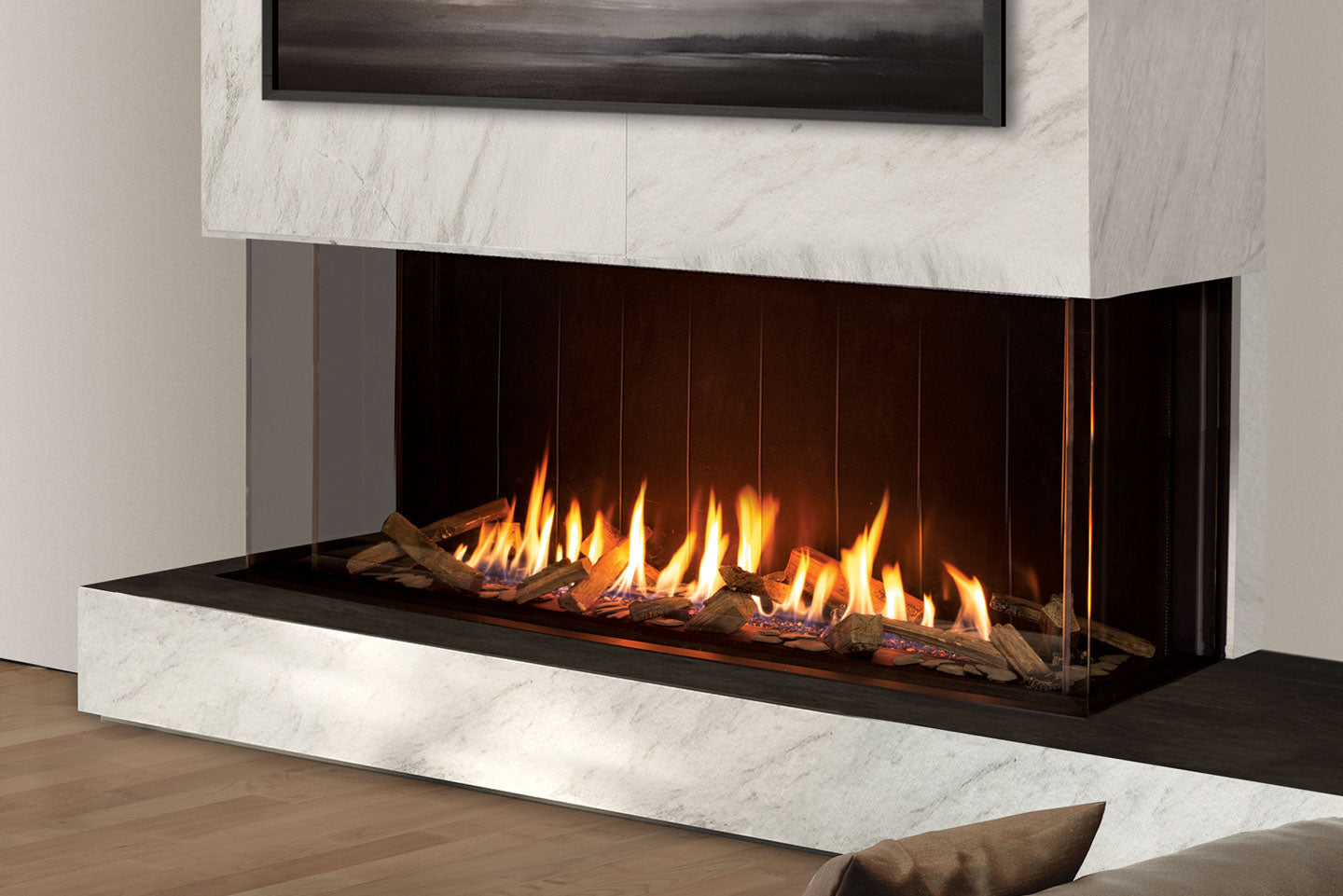 Urbana U70 Tall Bay Gas Fireplace U70I