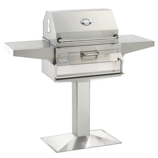 Fire Magic Legacy 24" Patio Post Stainless Steel Charcoal Grill 22-SC01C-P6