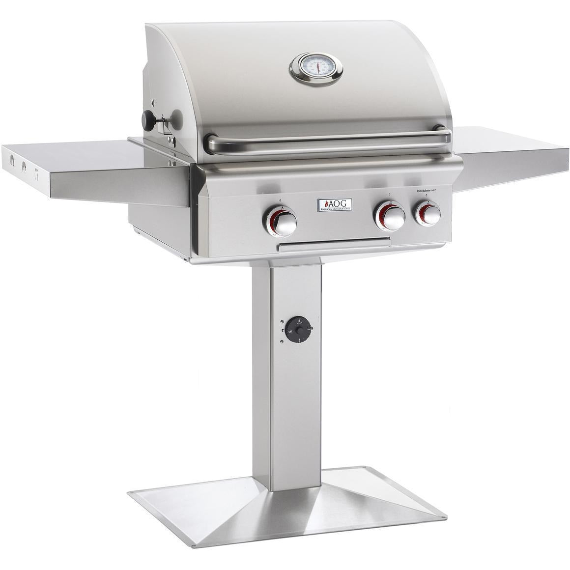 American Outdoor Grill 24" T Series Pedestal Mounted Grill AOG 24NPT-00SP