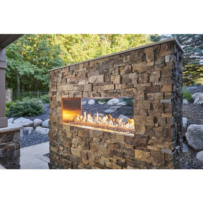 Outdoor Greatroom 40" Ready-to-Finish See-Through Outdoor Gas Fireplace RSTL-40